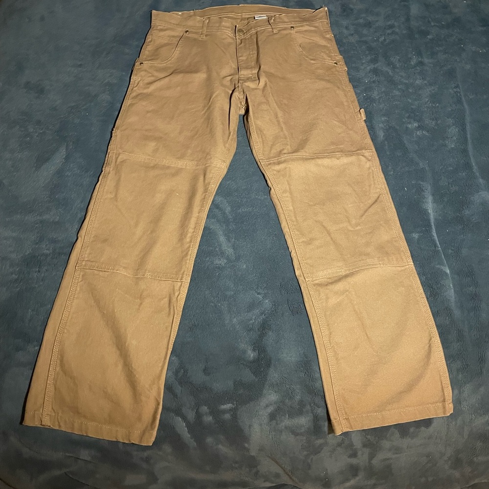 Tan Cargo Pants with Durable Cotton Twill